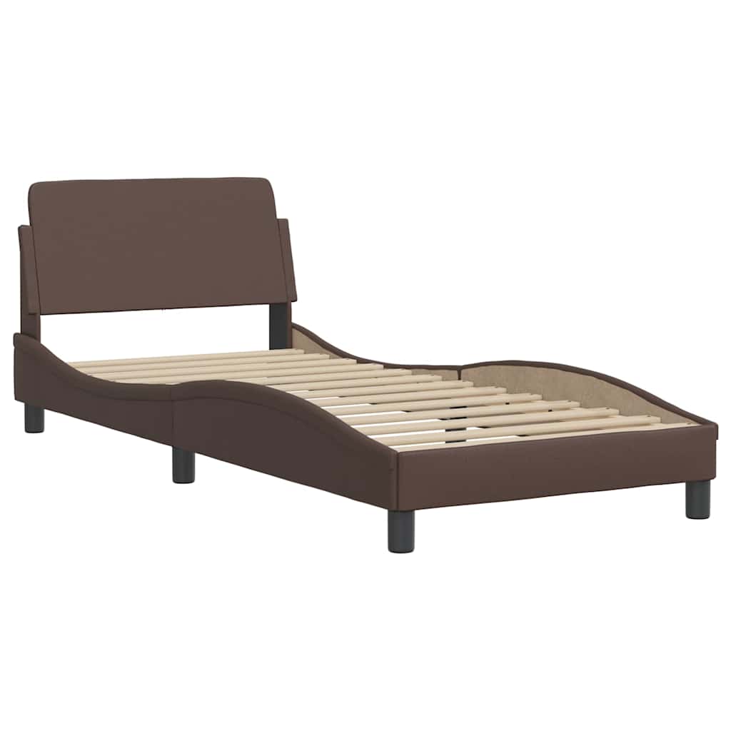 sengeramme Dover 80x200 cm kunstlæder brun