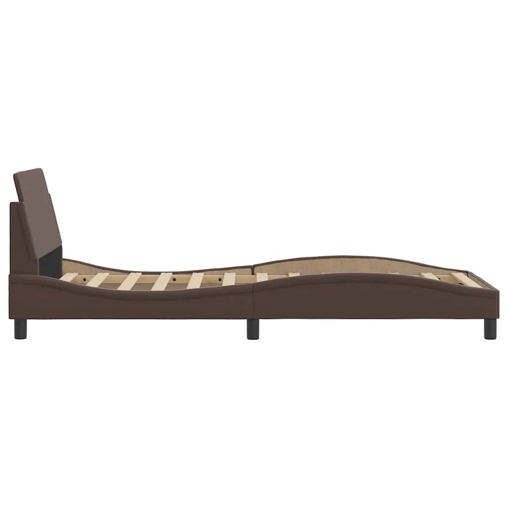 sengeramme Dover 80x200 cm kunstlæder brun