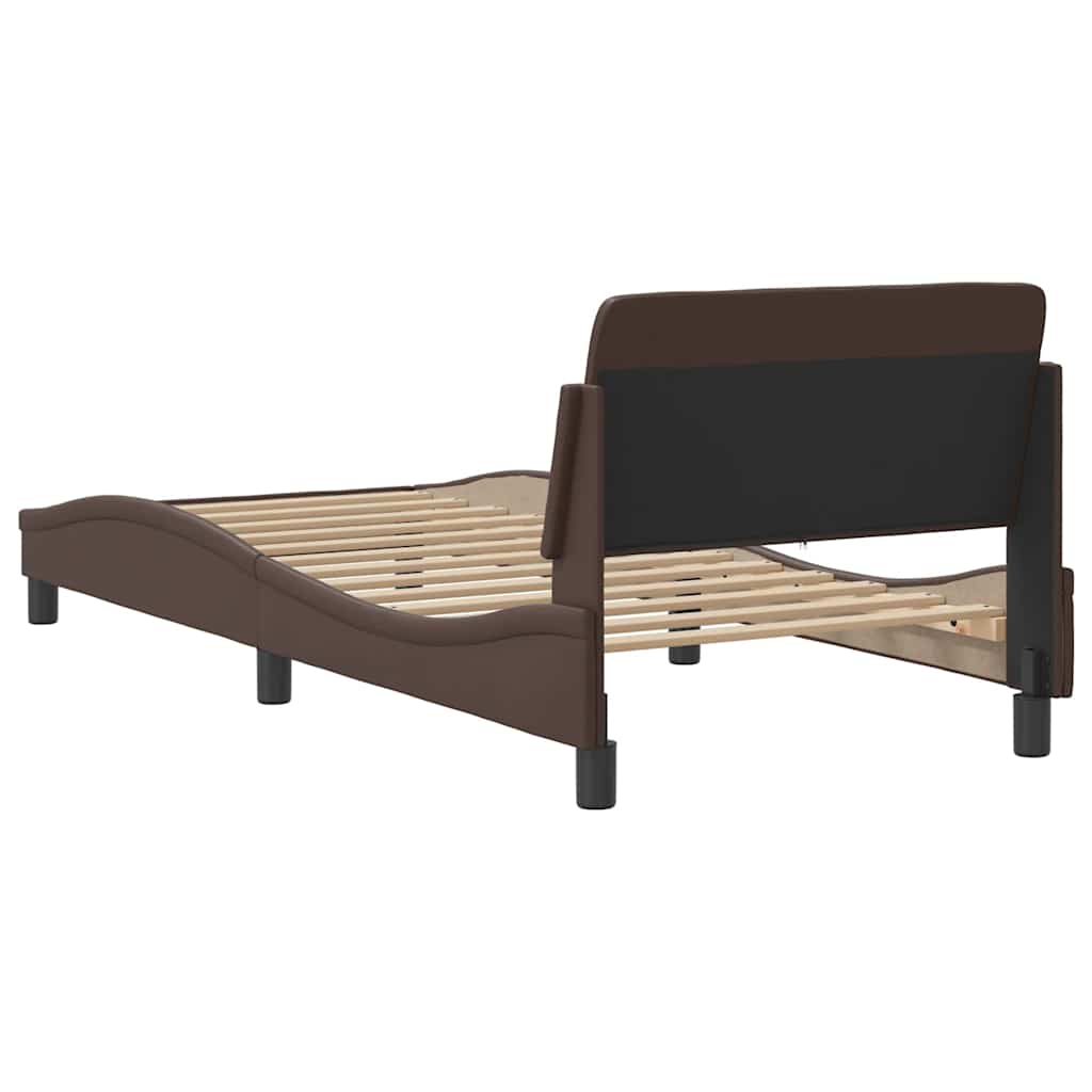 sengeramme Dover 80x200 cm kunstlæder brun