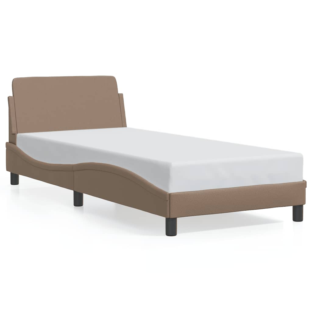 sengeramme Dover 80x200 cm kunstlæder cappuccinofarvet