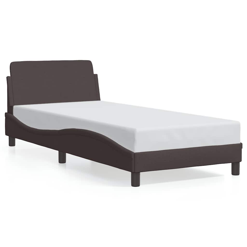 sengeramme Dover Mørkebrun 90x190 cm Stof
