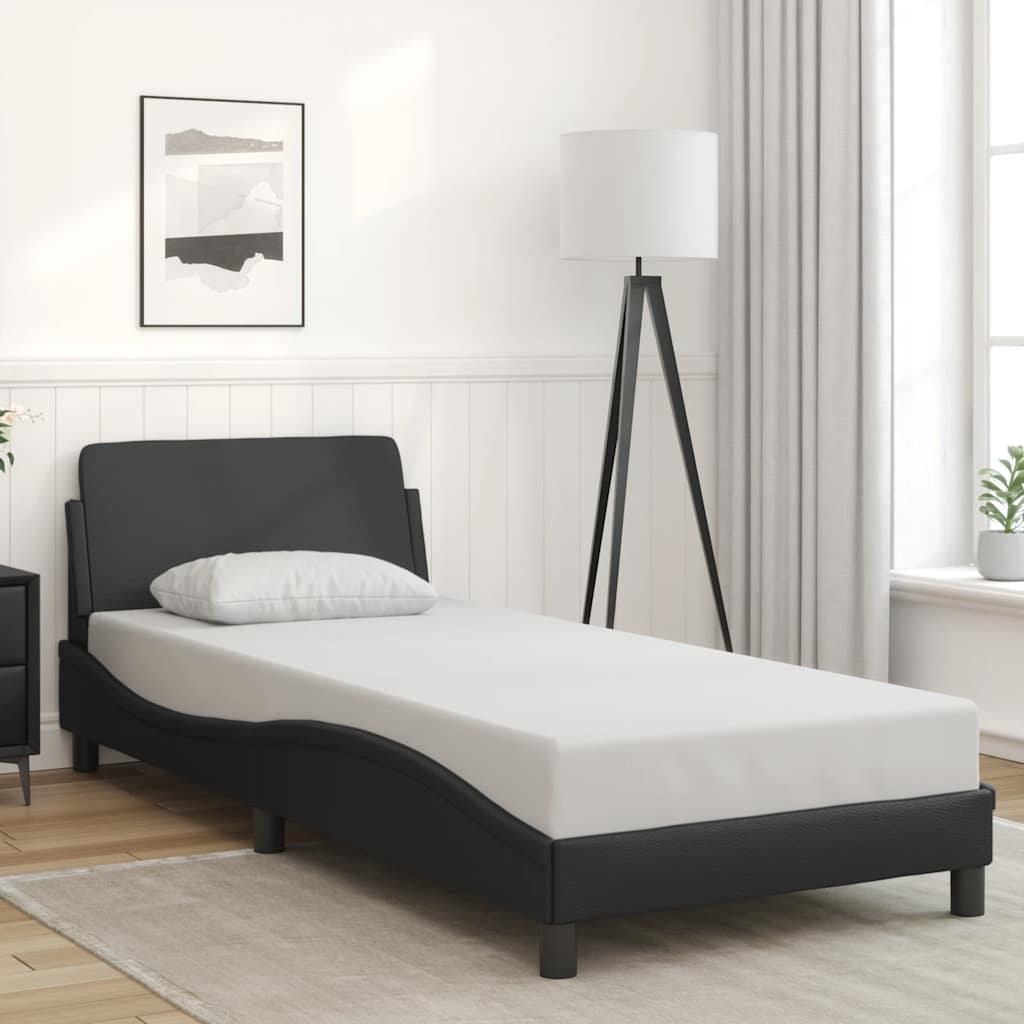 sengeramme Dover 90x190 cm kunstlæder sort