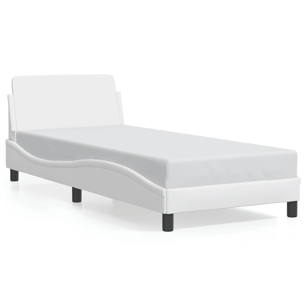 sengeramme Dover 90x190 cm kunstlæder hvid
