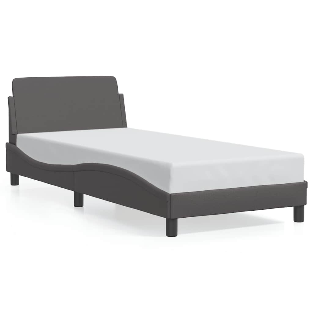 sengeramme Dover 90x190 cm kunstlæder grå