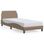 sengeramme Dover 90x190 cm kunstlæder cappuccinofarvet