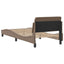 sengeramme Dover 90x190 cm kunstlæder cappuccinofarvet