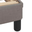 sengeramme med sengegavl Dover Taupe 90x200 cm Stof