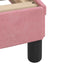 sengeramme med sengegavl Dover Pink 90x200 cm Fløjl