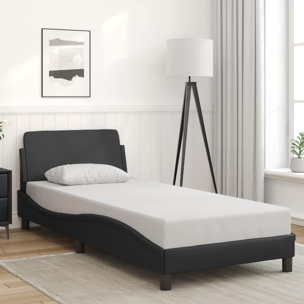 sengeramme Dover 90x200 cm kunstlæder sort