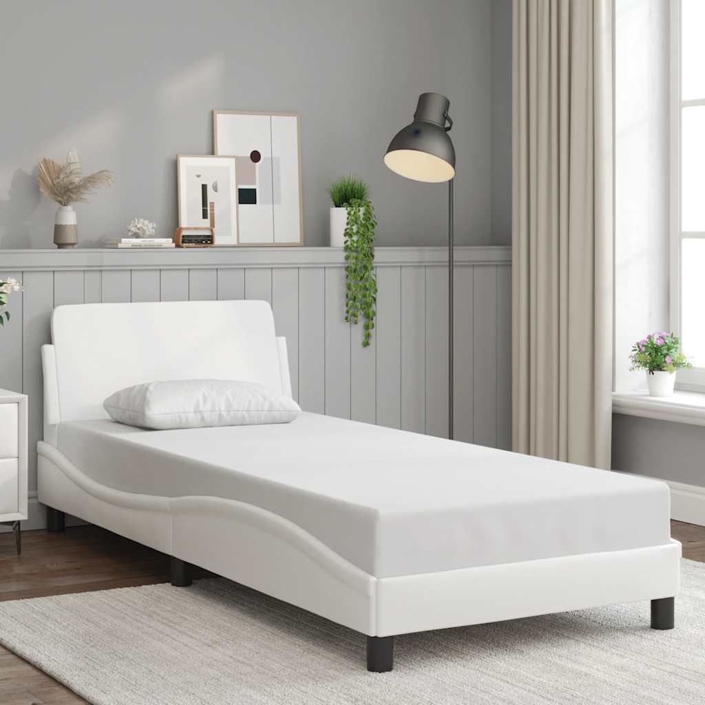 sengeramme Dover 90x200 cm kunstlæder hvid