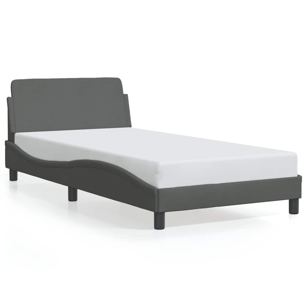 sengeramme Dover Mørkegrå 100x200 cm Stof