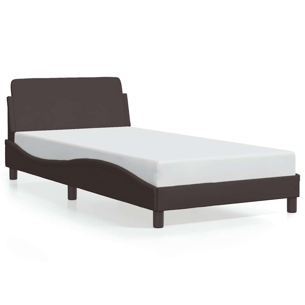 sengeramme Dover Mørkebrun 100x200 cm Stof