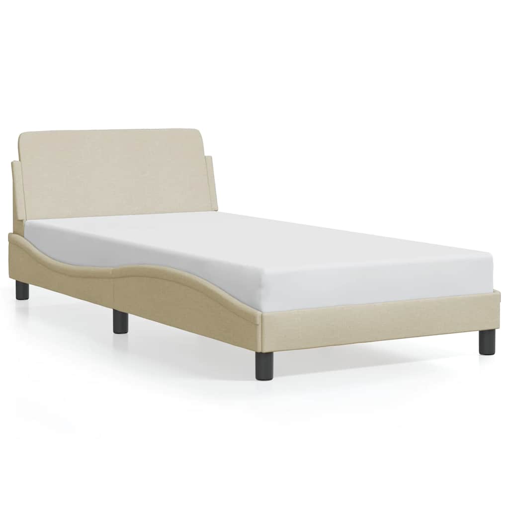 sengeramme Dover Creme 100x200 cm Stof