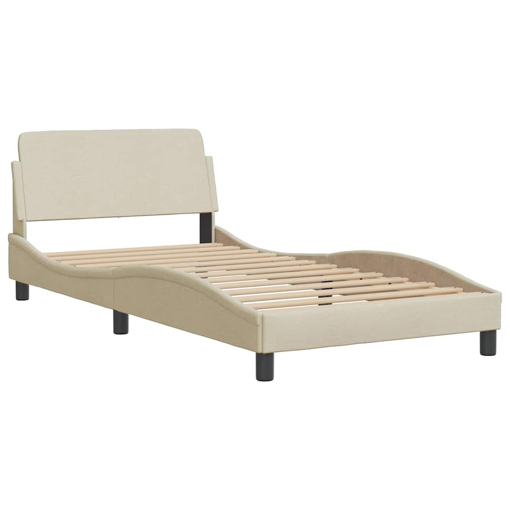 sengeramme Dover Creme 100x200 cm Stof