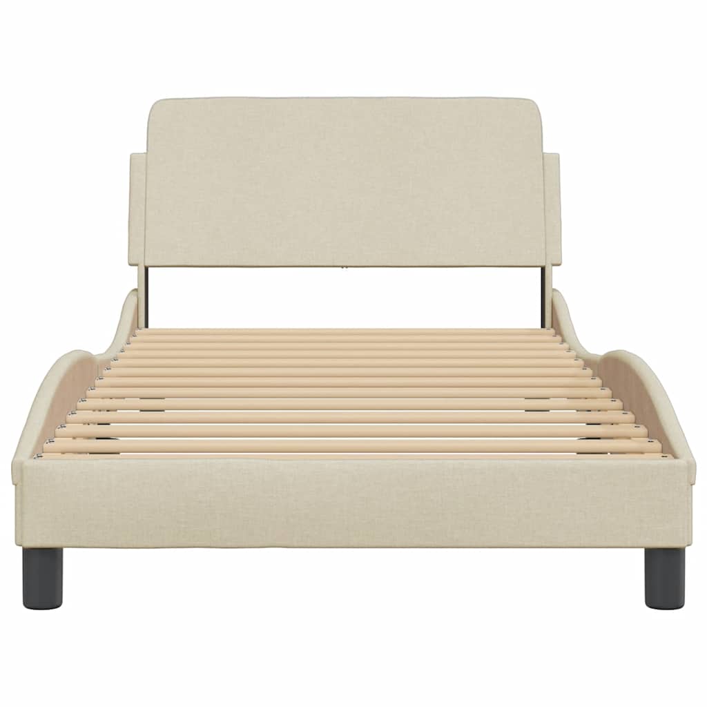 sengeramme Dover Creme 100x200 cm Stof