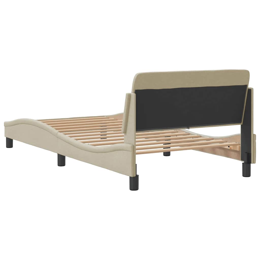 sengeramme Dover Creme 100x200 cm Stof