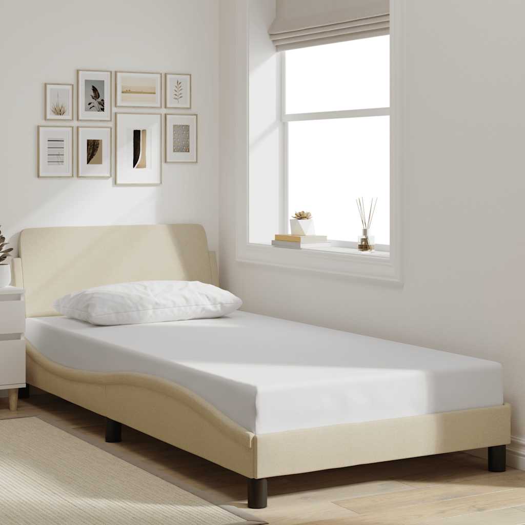 sengeramme Dover Creme 100x200 cm Stof
