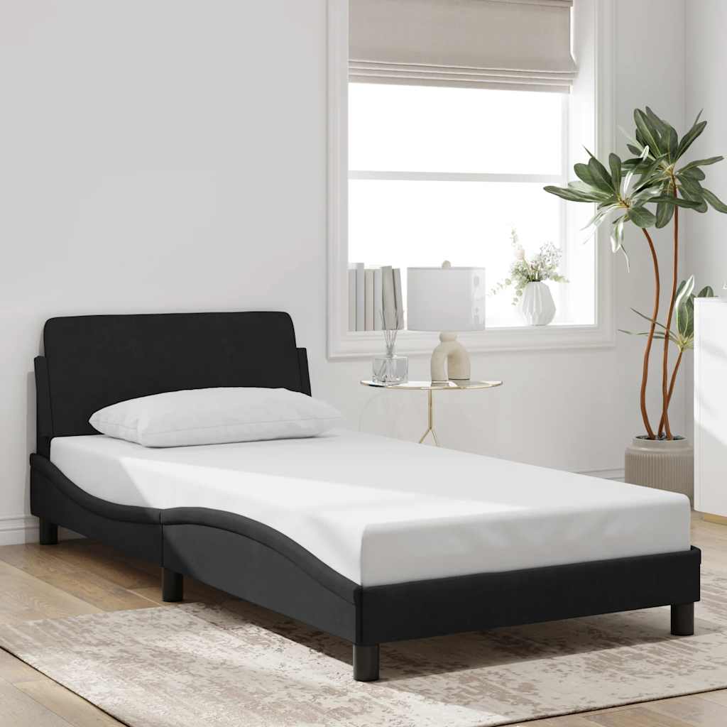sengeramme Dover Sort 100x200 cm Fløjl