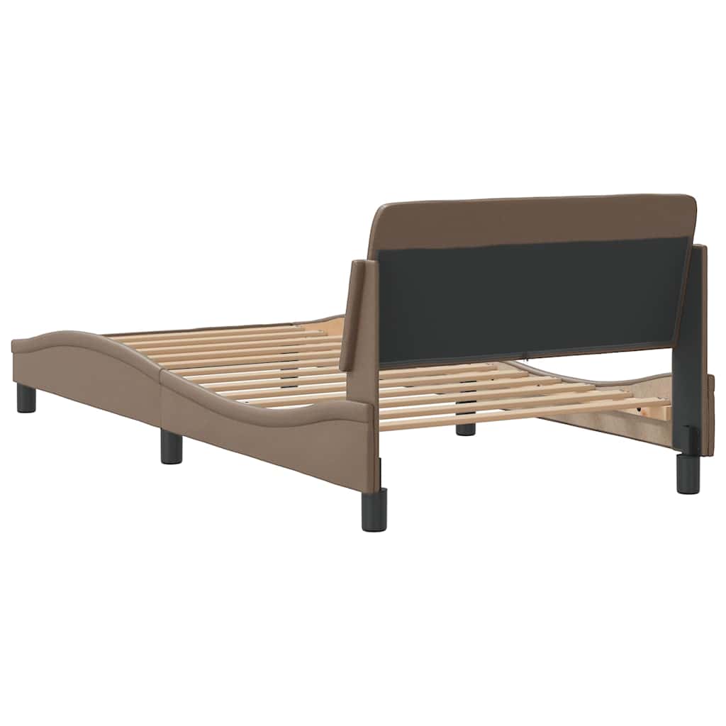 sengeramme Dover 100x200 cm kunstlæder cappuccinofarvet