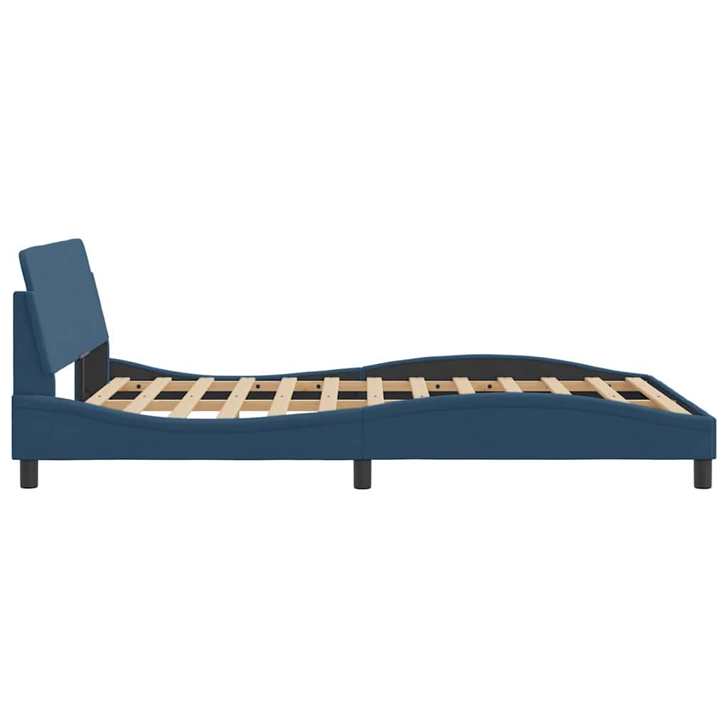sengeramme med sengegavl Dover Blå 120x200 cm Stof