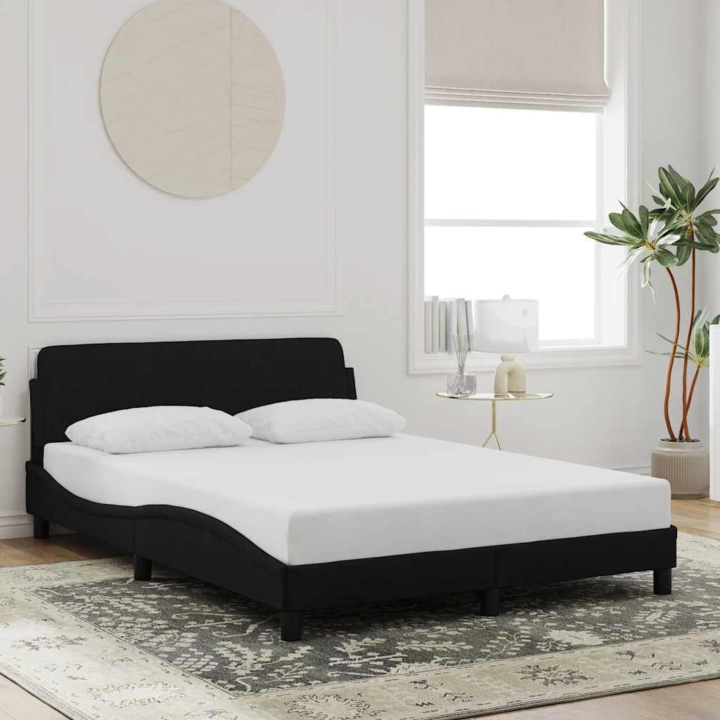 sengeramme Dover Sort 120x200 cm Fløjl