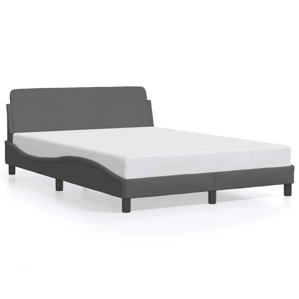 sengeramme Dover 140x190 cm stof mørkegrå