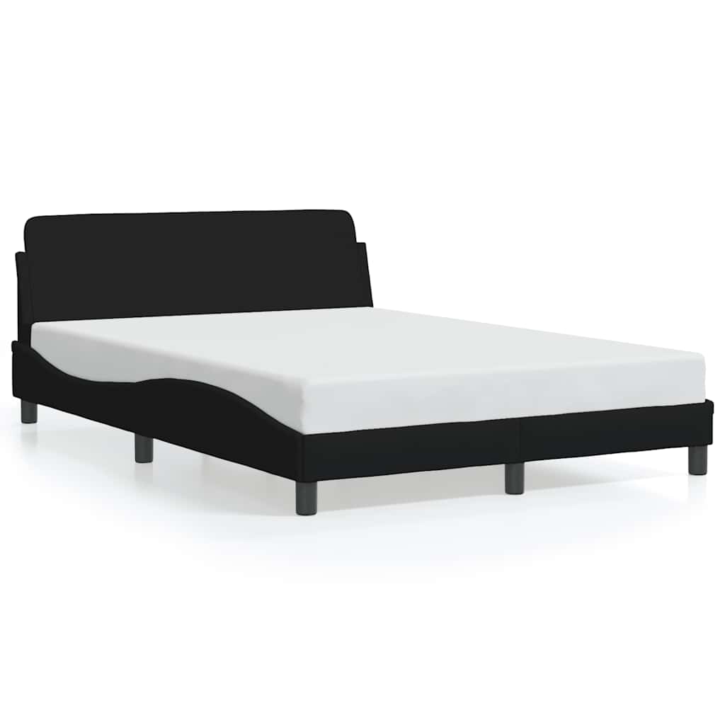 sengeramme Dover 140x190 cm stof sort