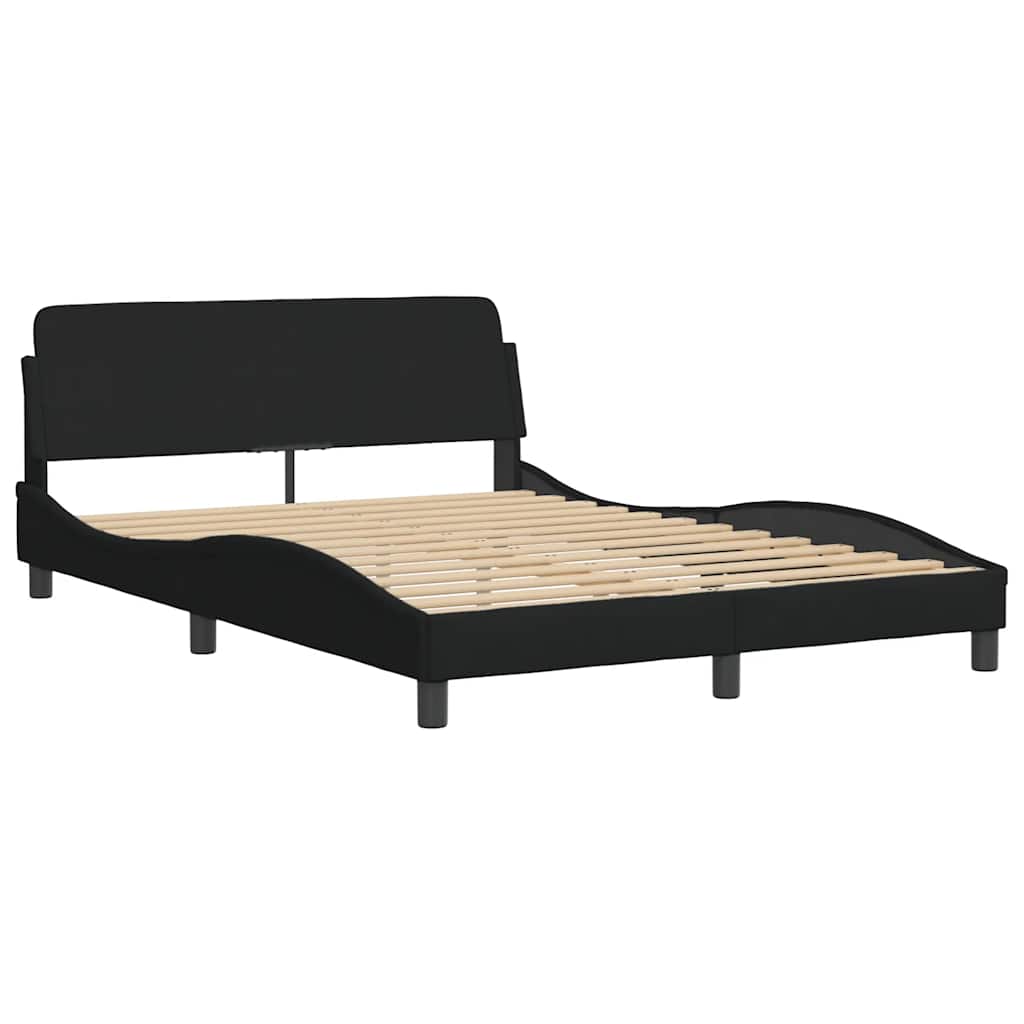 sengeramme Dover 140x190 cm stof sort