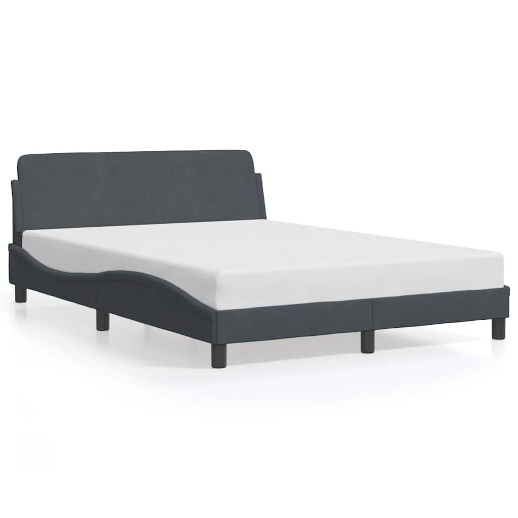 sengeramme Dover Mørkegrå 140x190 cm Fløjl