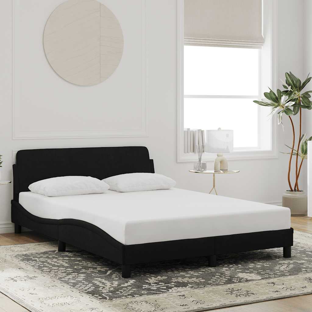sengeramme Dover Sort 140x190 cm Fløjl