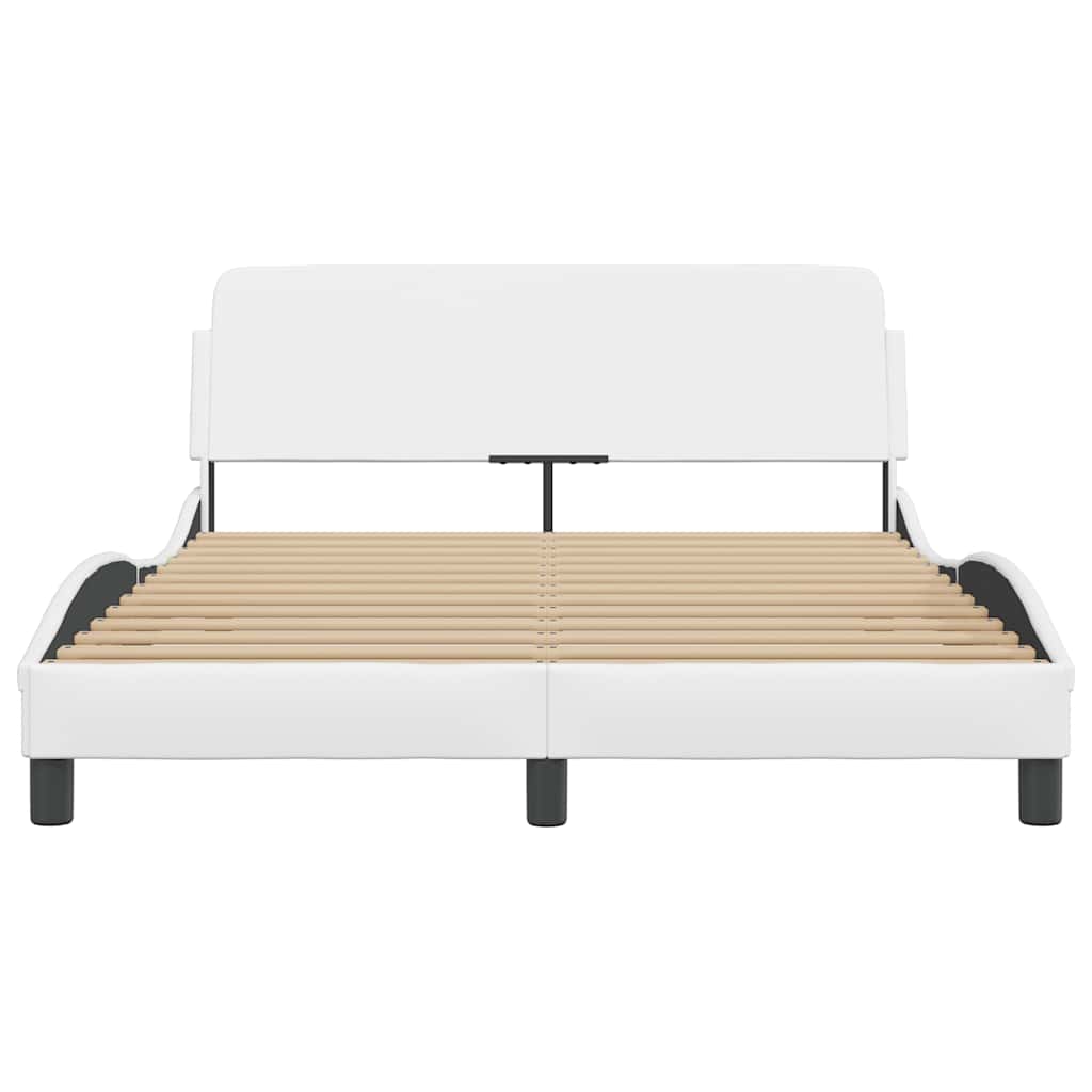 sengeramme Dover 140x190 cm kunstlæder hvid