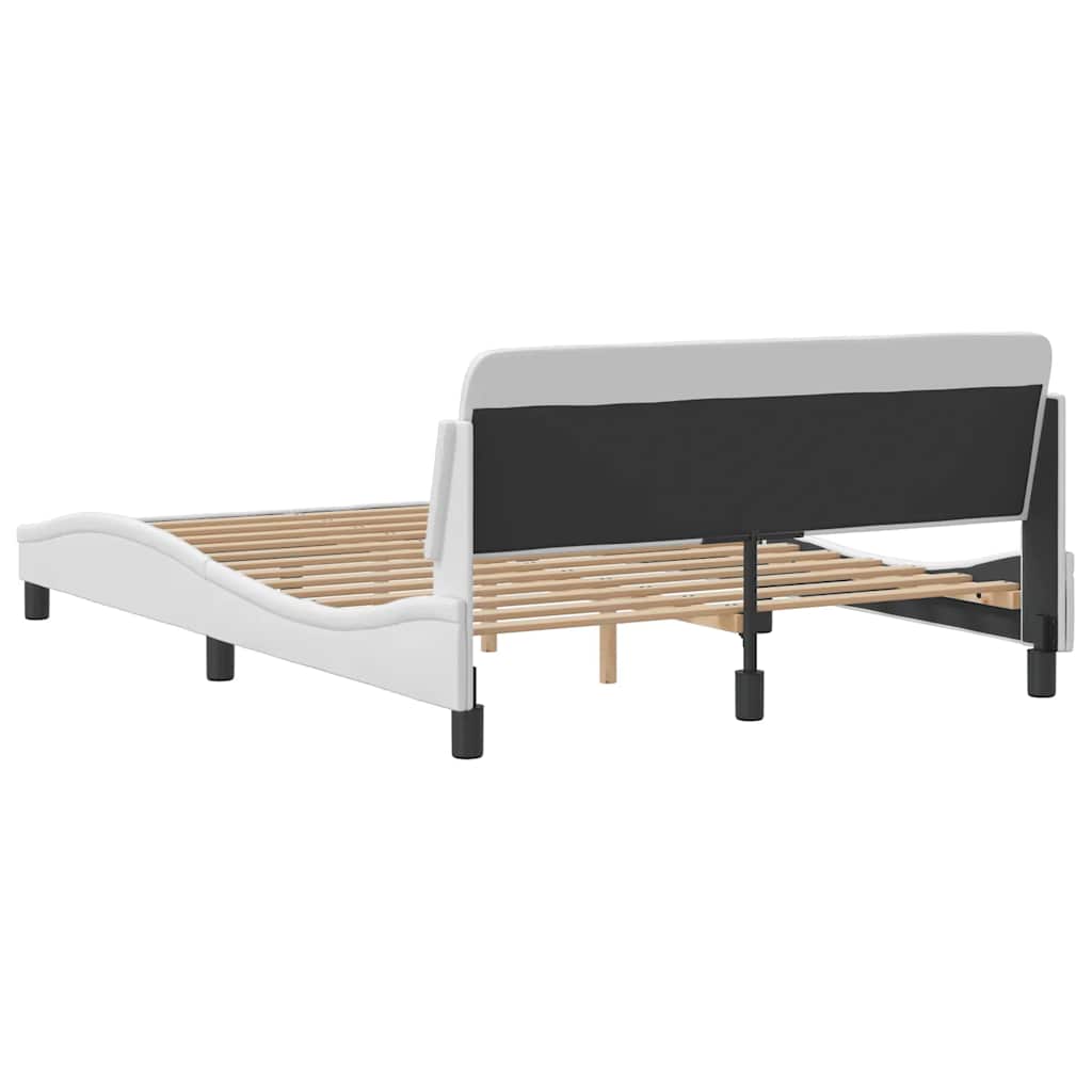 sengeramme Dover 140x190 cm kunstlæder hvid