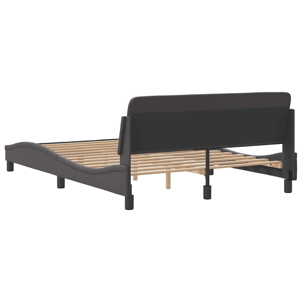 sengeramme Dover 140x190 cm kunstlæder grå