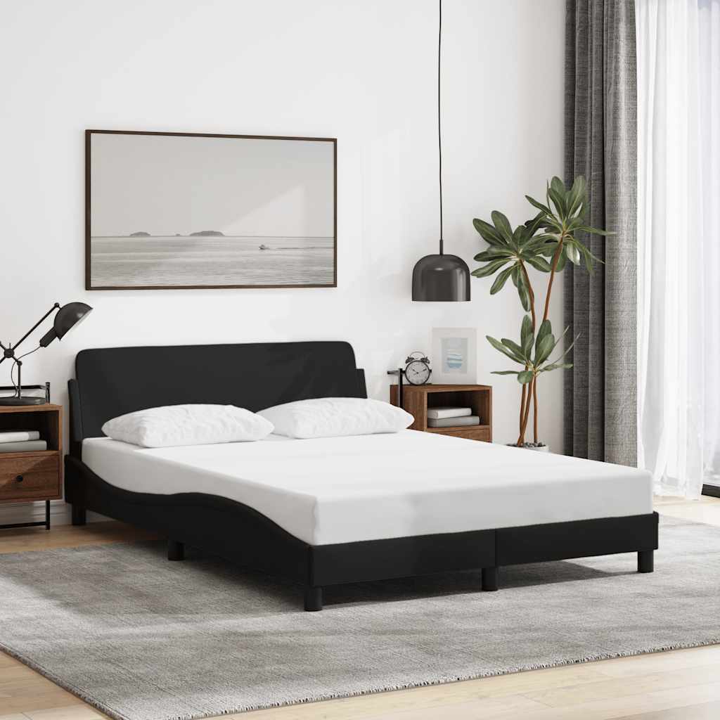 sengeramme Dover 140x200 cm stof sort
