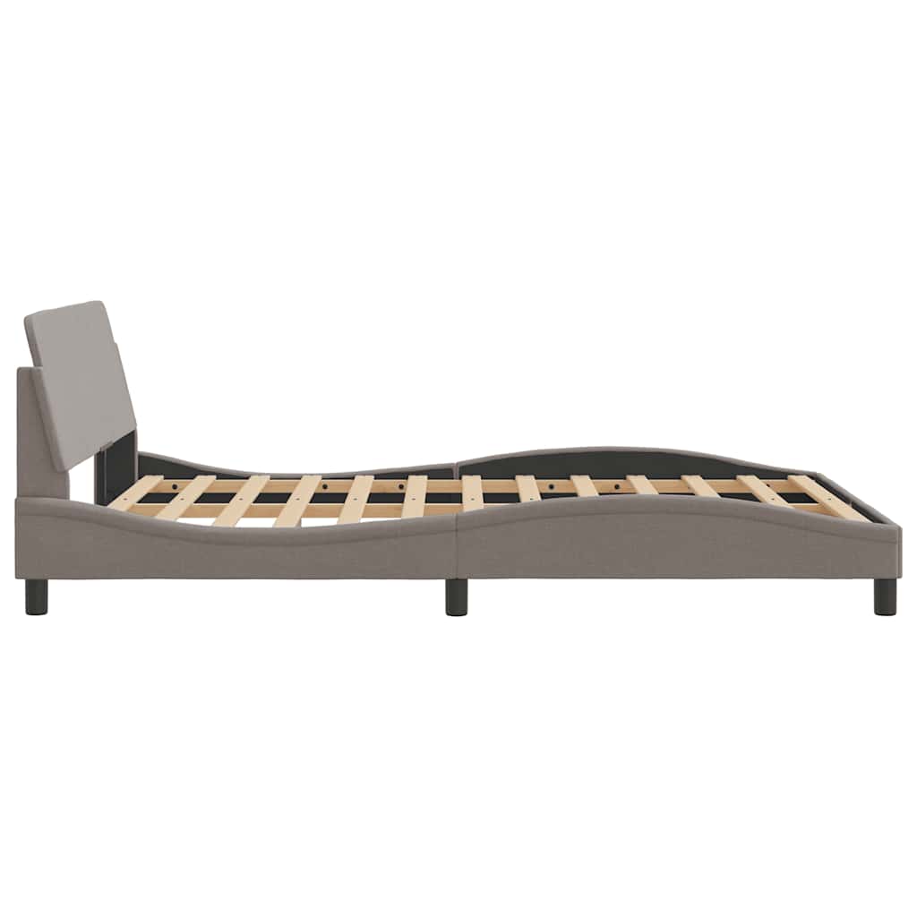 sengeramme Dover 140x200 cm stof gråbrun