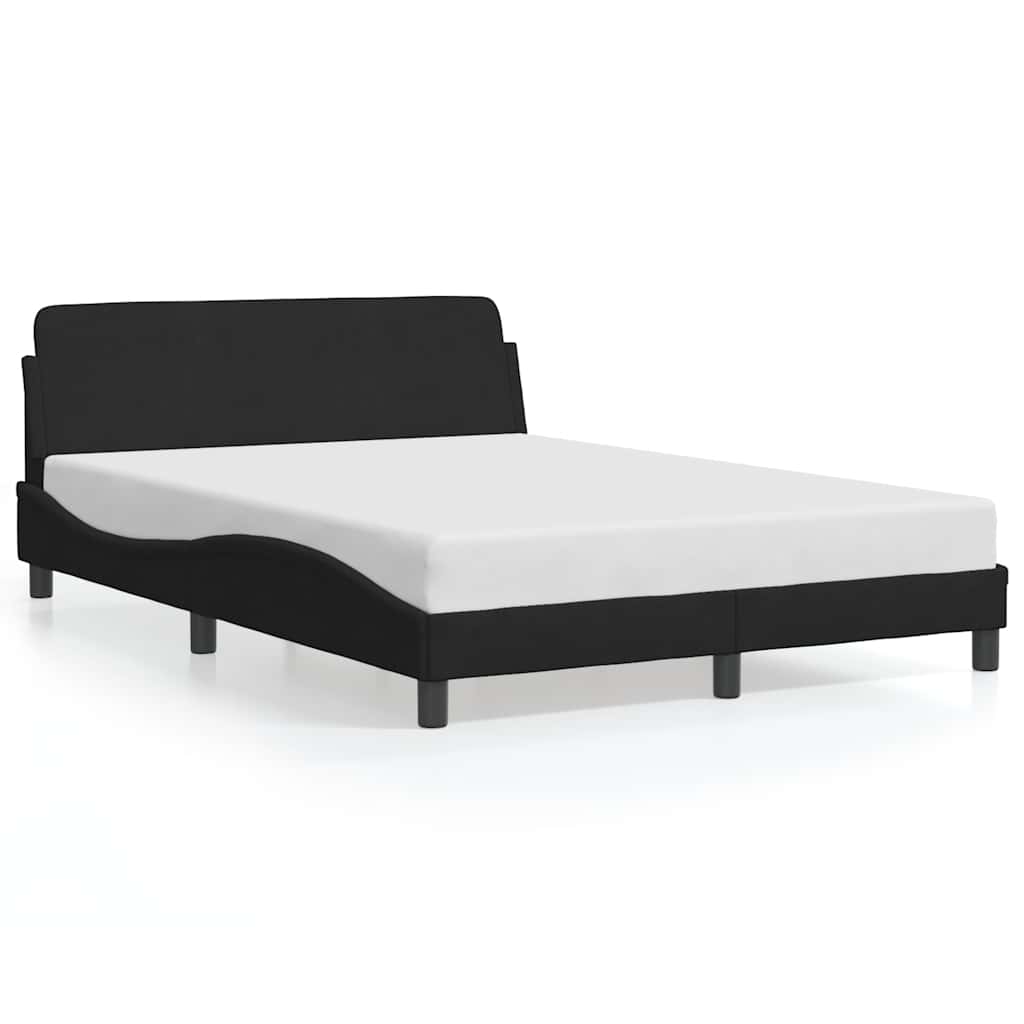 sengeramme Dover Sort 140x200 cm Fløjl