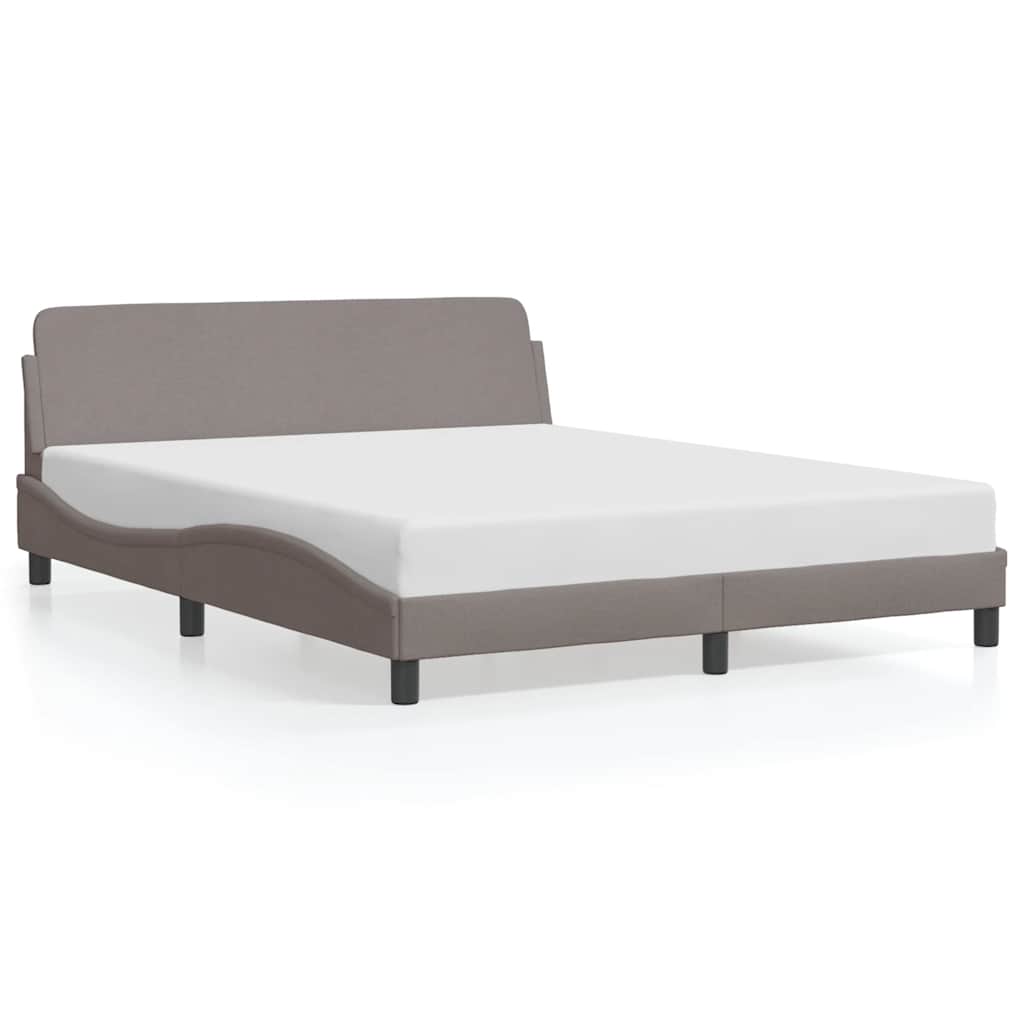 sengeramme Dover 160x200 cm stof gråbrun