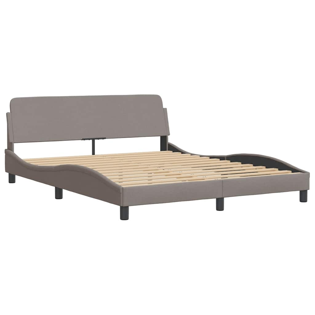 sengeramme Dover 160x200 cm stof gråbrun