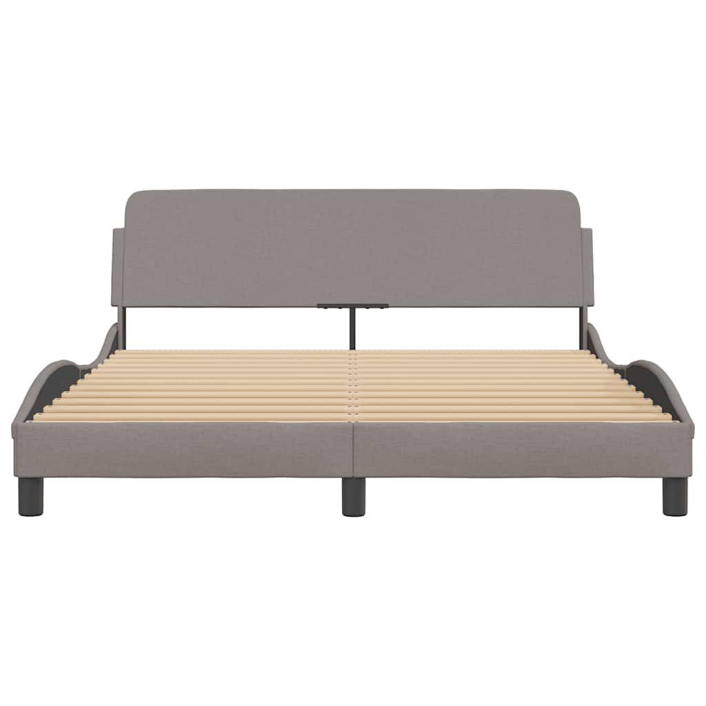 sengeramme Dover 160x200 cm stof gråbrun