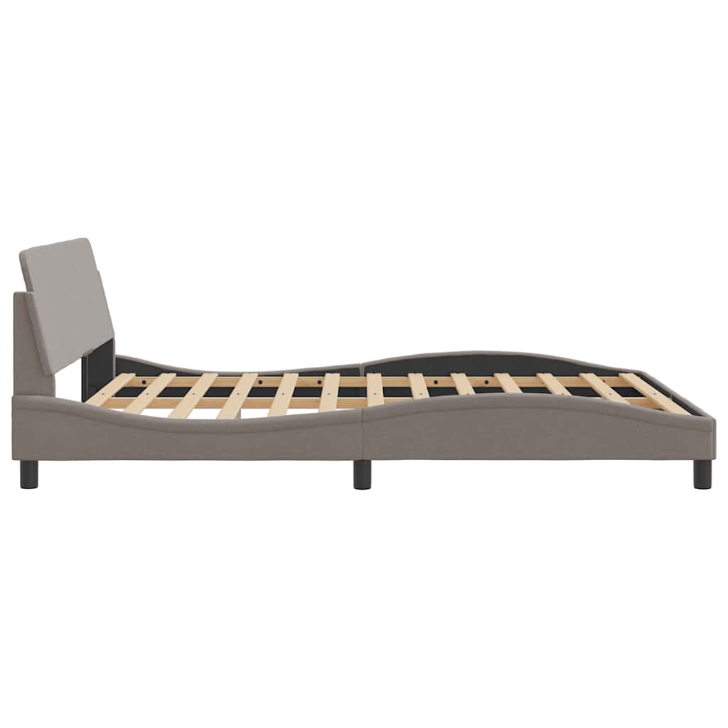 sengeramme Dover 160x200 cm stof gråbrun