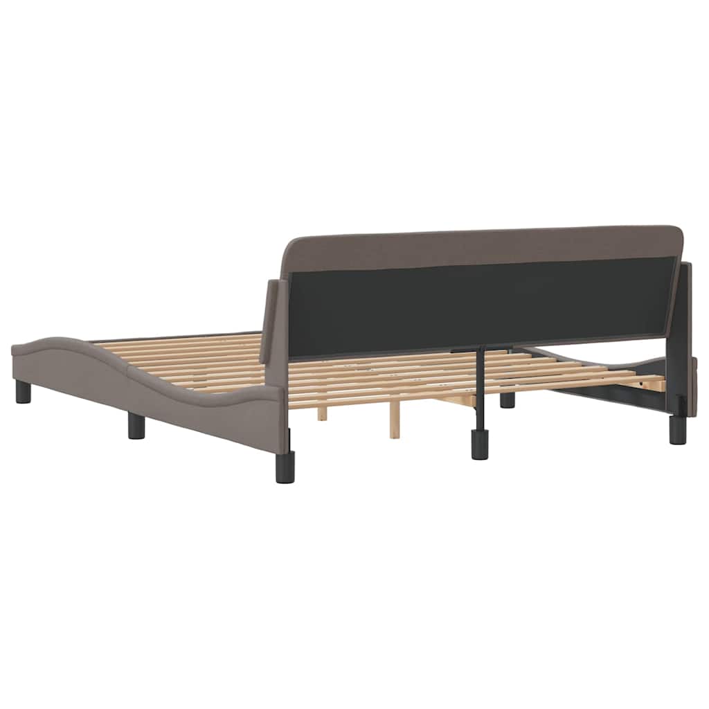 sengeramme Dover 160x200 cm stof gråbrun