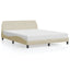 sengeramme Dover 160x200 cm stof cremefarvet