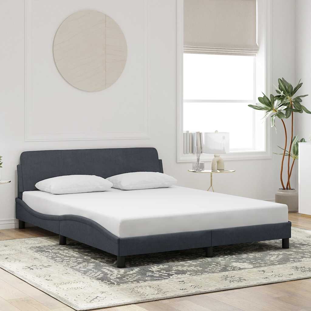 sengeramme Dover Mørkegrå 160x200 cm Fløjl