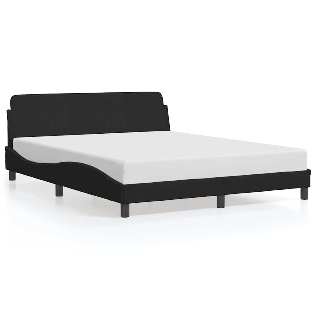 sengeramme Dover Sort 160x200 cm Fløjl