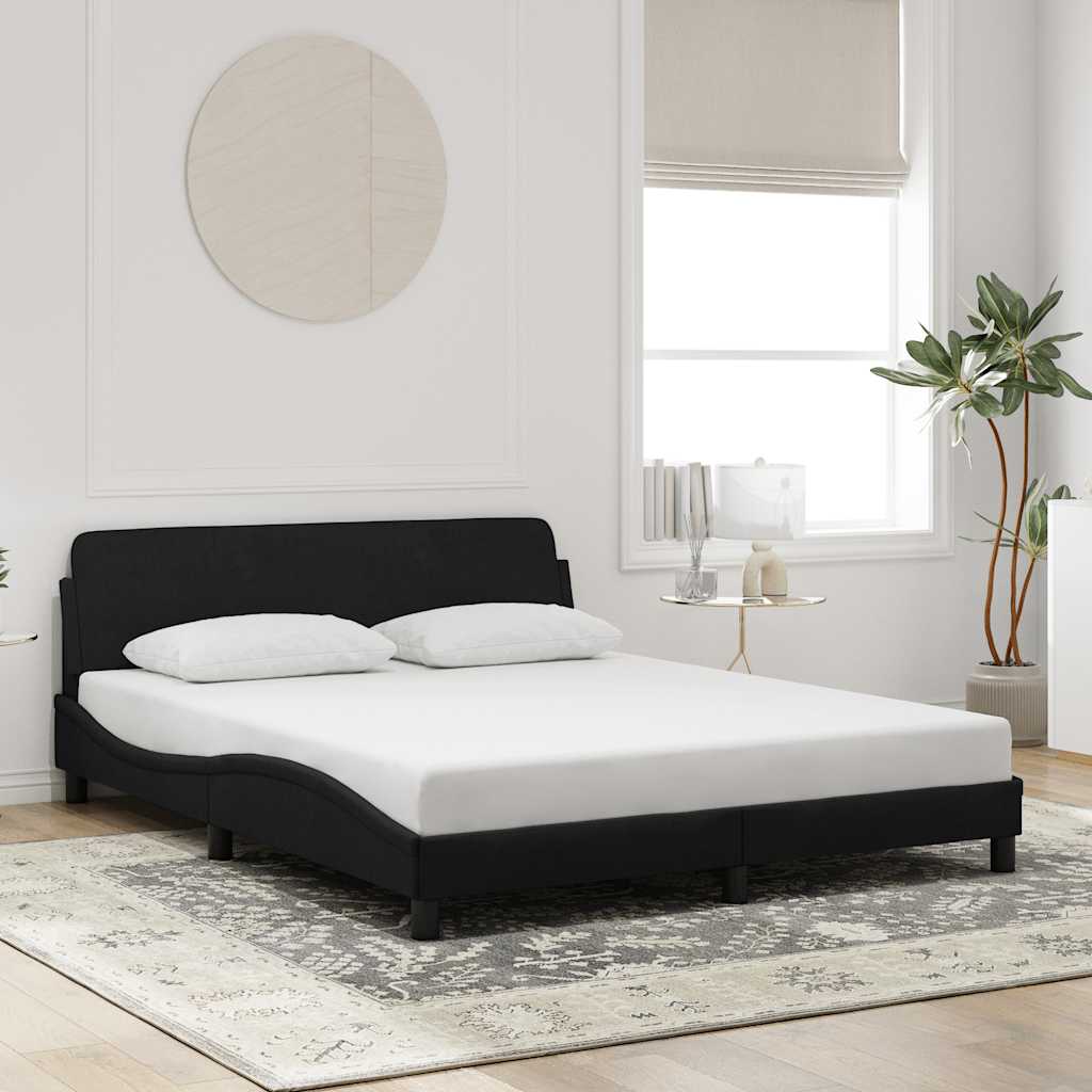 sengeramme Dover Sort 160x200 cm Fløjl
