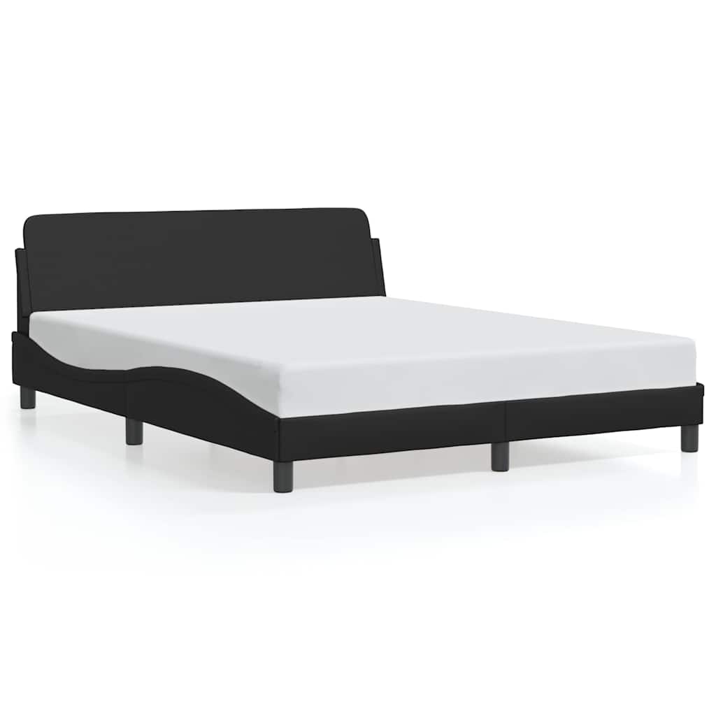 sengeramme Dover 160x200 cm kunstlæder sort