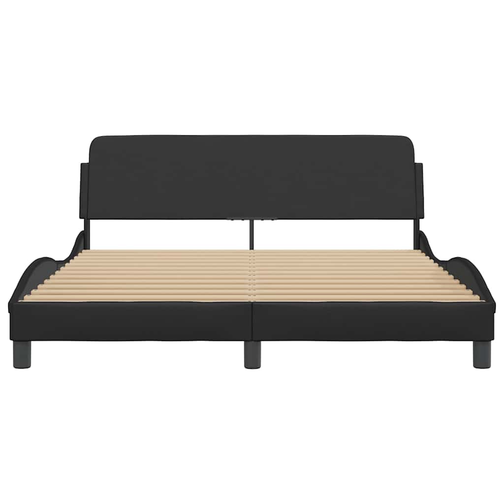 sengeramme Dover 160x200 cm kunstlæder sort