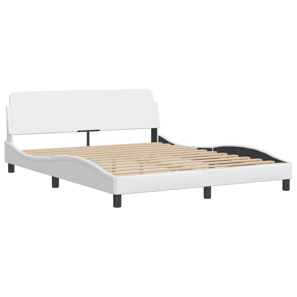 sengeramme Dover 160x200 cm kunstlæder hvid