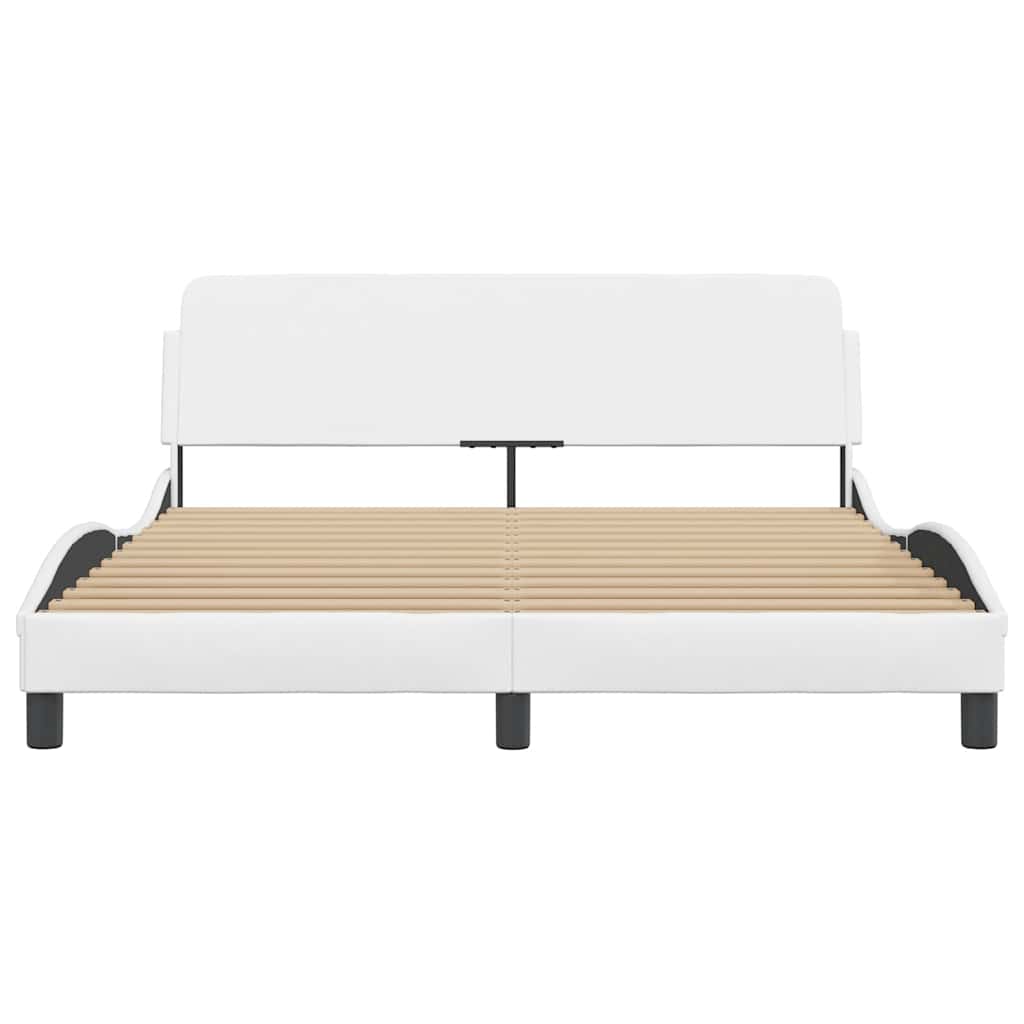 sengeramme Dover 160x200 cm kunstlæder hvid