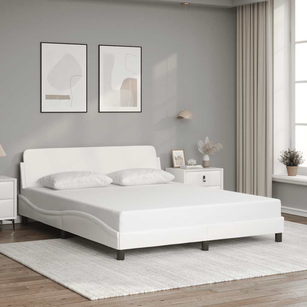 sengeramme Dover 160x200 cm kunstlæder hvid